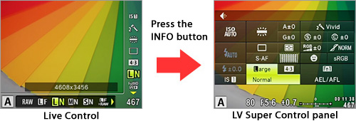 Press the INFO button