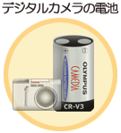 デジタルカメラの電池