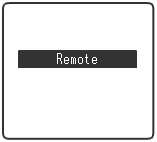 IC レコーダの液晶画面が 「 Remote 」  に切り替わることを確認します。